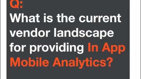 Webinar Mobile In-App Analytics: Why You Can