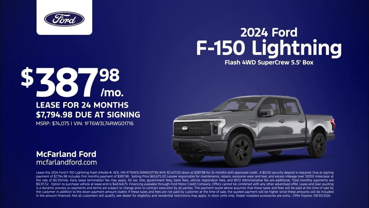 Ford F150 Lightning 09/26/2024 4349855 YouTube