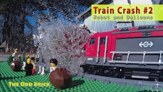 LEGO Train Crash #2 - Robot and Balloons