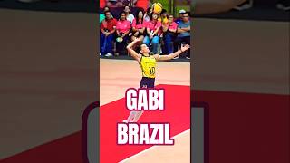 Gabi In Action Brazil Women Volleyball Serve Highlights In Slow Motion