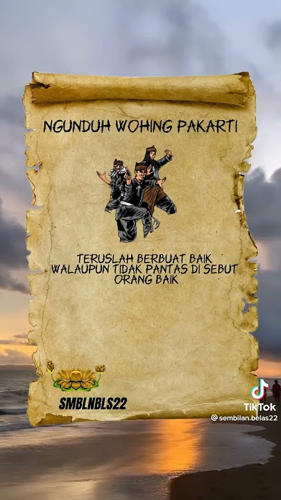 story PSHT ngunduh wohing pakarti