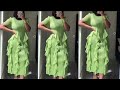 How to cut and sew this trendy dress with flounce frills