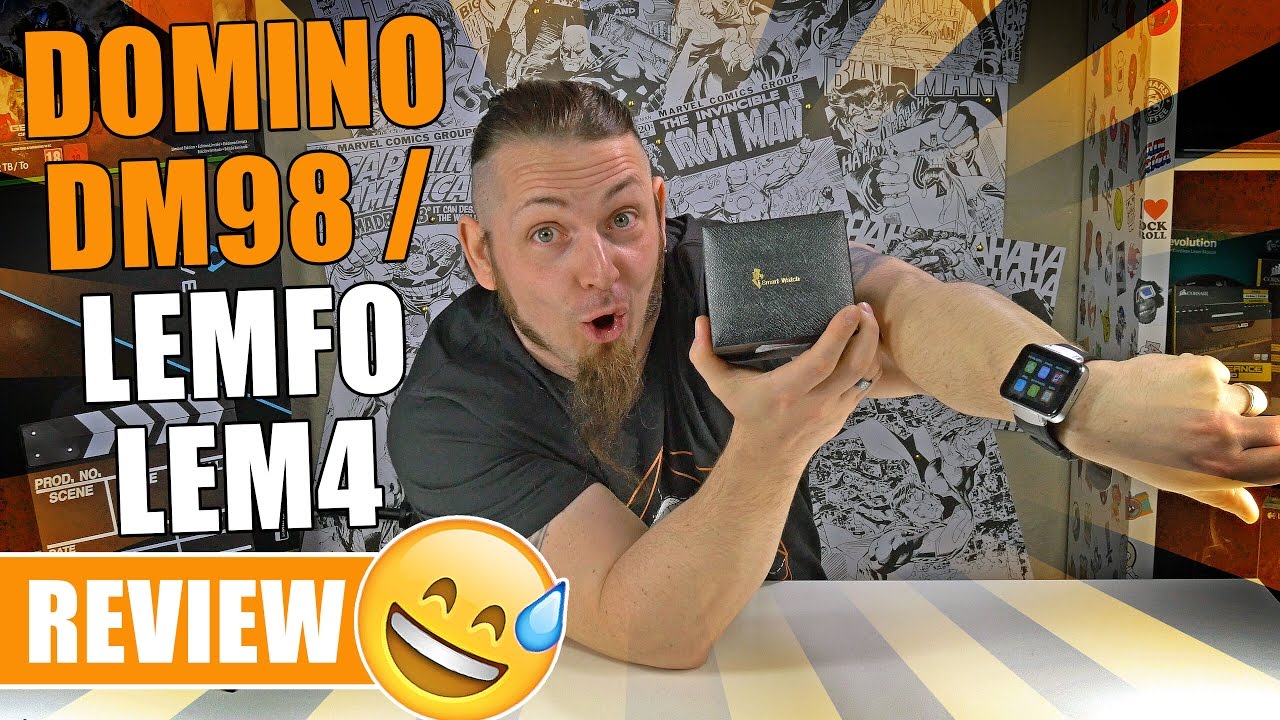 Domino Dm98 Lemfo Lem4 Die Xxl China Smartwatch Review German Deutsch Youtube