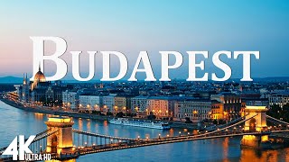 Budapest 4K drone view 🇭🇺 Flying Over Budapest | Relaxation film with calming music - 4k HDR