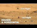 Second Flight of Mars Helicopter Ingenuity, Flying Higher &amp; Horizontally