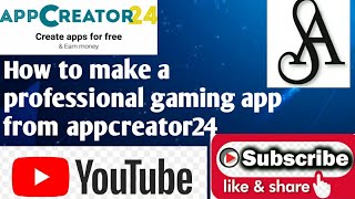 How to make a professional gaming app from appcreater24 screenshot 4