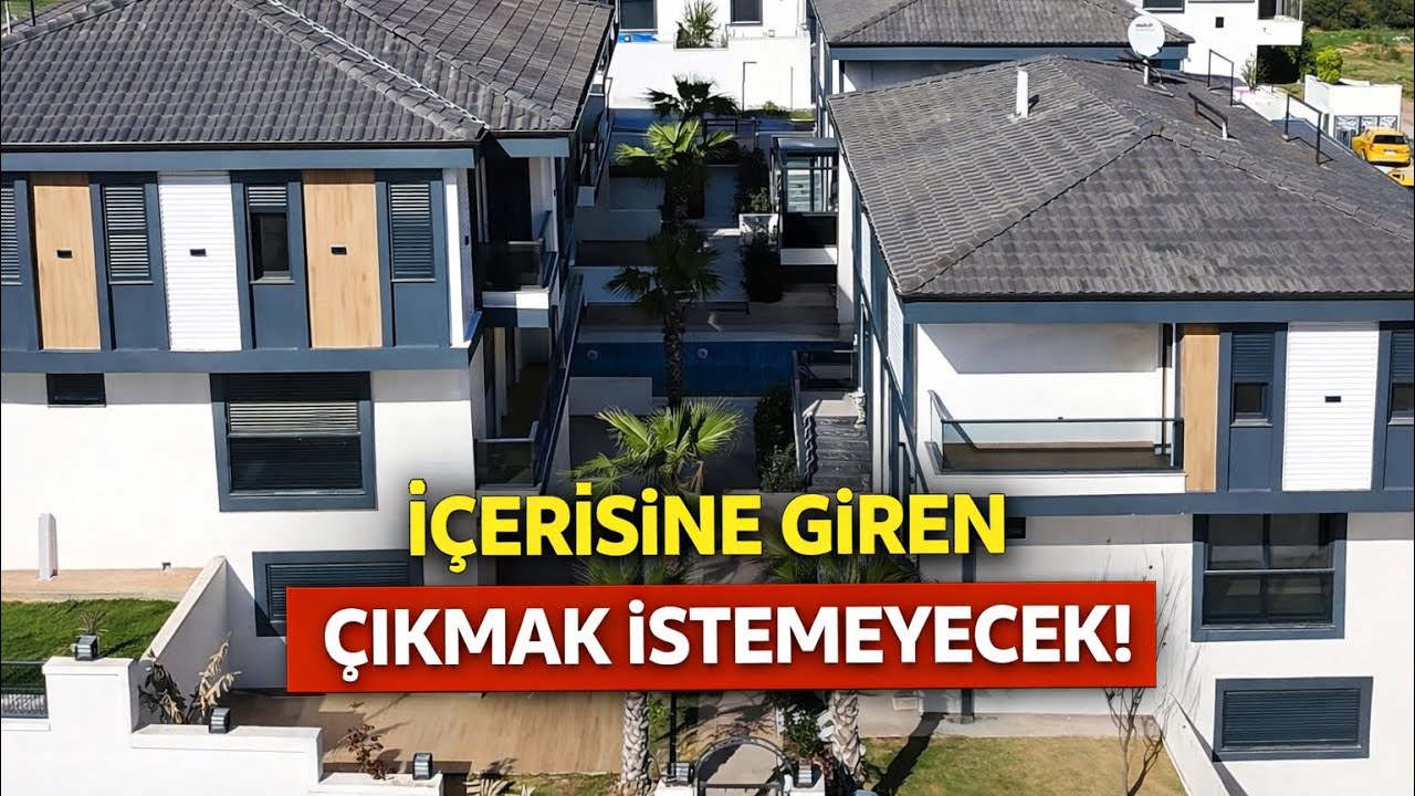 SIFIR FULL EŞYALI 5+1 HAVUZLU SİTE İÇERİSİNDE VİLLALAR/V145