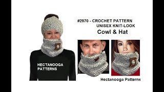 Crochet A Uni Knit-Look Cowl And Matching Hat, Waistcoat Sch