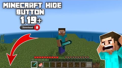 how to download button hider mod in Minecraft1.19|| How To Hide Your Controls In MCPE