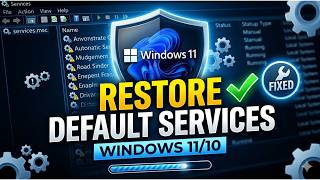 (2026 FIX ✅) How To RESTORE Windows Services to DEFAULT in Windows 11/10 (2026 FIX ✅) How To RESTORE Windows Services to DEFAULT in Windows 11/10