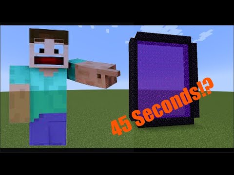 FASTEST way to build a Nether Portal! | Minecraft 1.18 (2022)