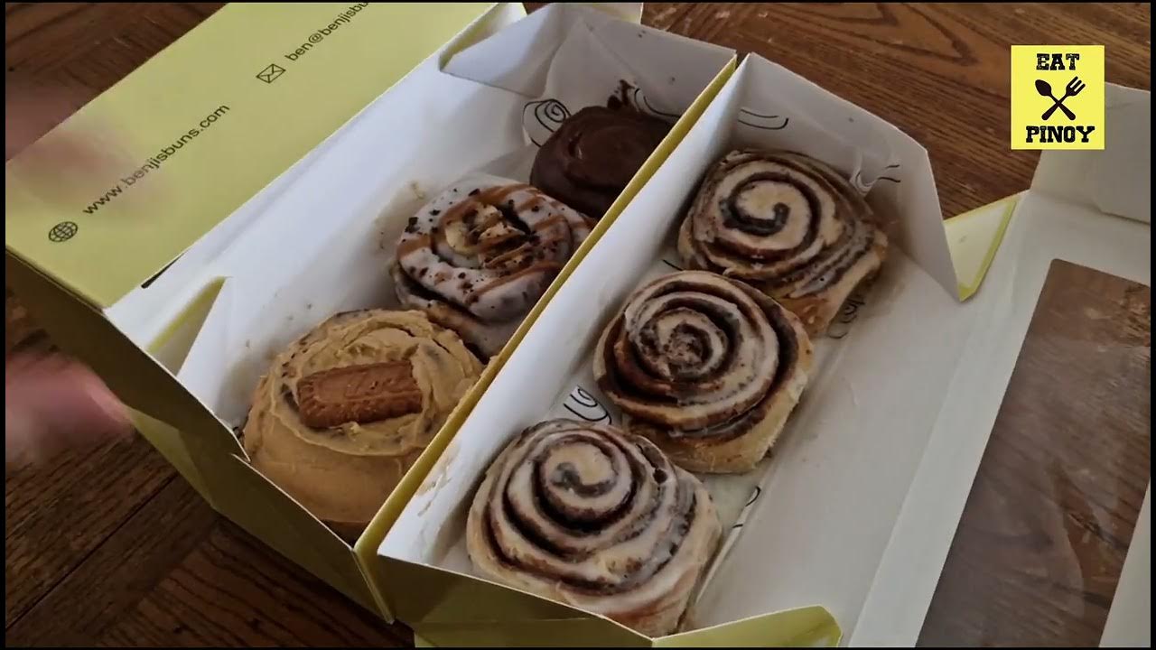 We Tried BENJI'S BUNS Vegan Cinnamon Bun store in Ealing London UK