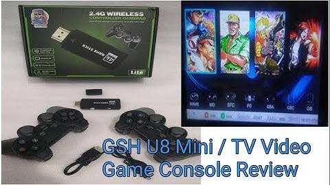 GSH U8 Mini / TV Video Game Console Stick 2.4g Wireless Gamepad USB Built-in 3000 Classic Games