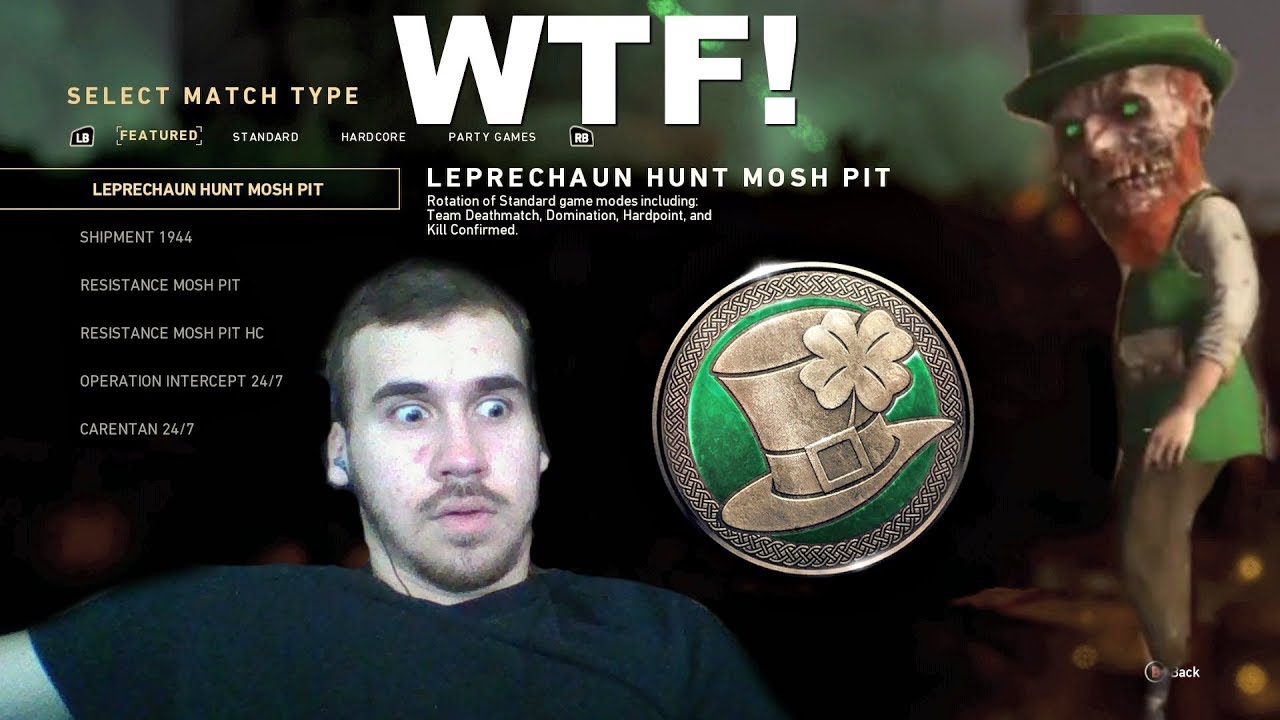 Zombie Leprechaun?! Leprechaun Hunt Gameplay! (CoD WW2 Live #14)