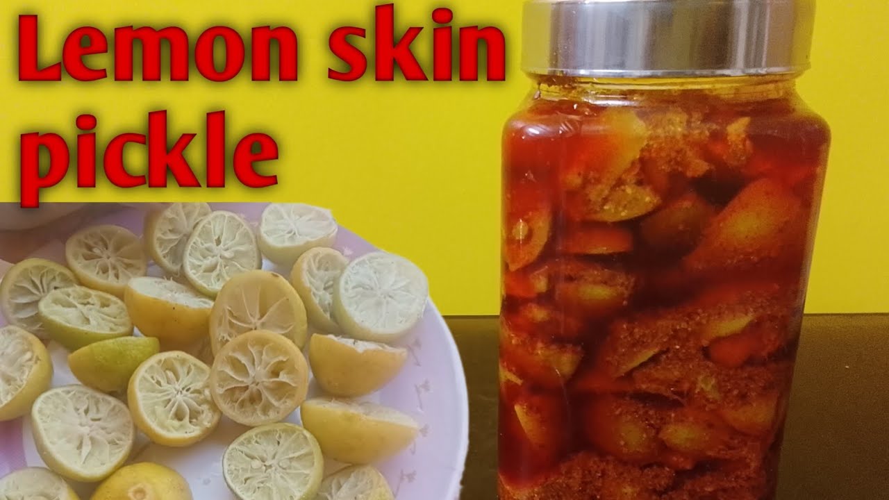 Don't throw away these lemon peels|Make pickle instead| Lemon skin pickle