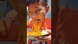 Challenge makan mie samyang cheese bocil lucu