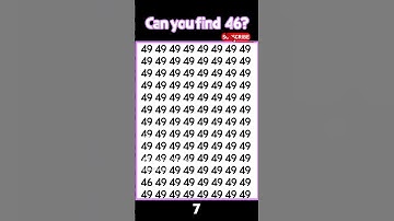 Find 46! #quiz #odd #math #iq #numbersgame #speed #shorts #mathexam #speedquiz