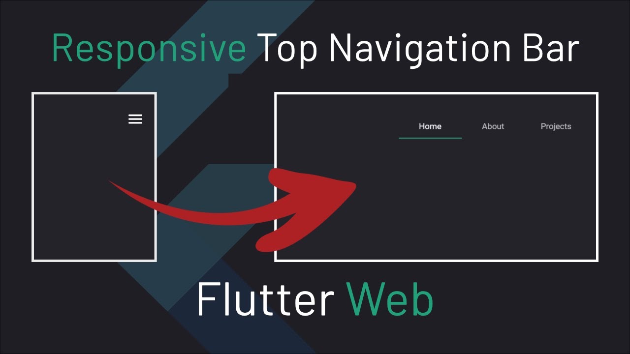 Build a Responsive Navigation Bar in Flutter Web - Web Tutorial Series -