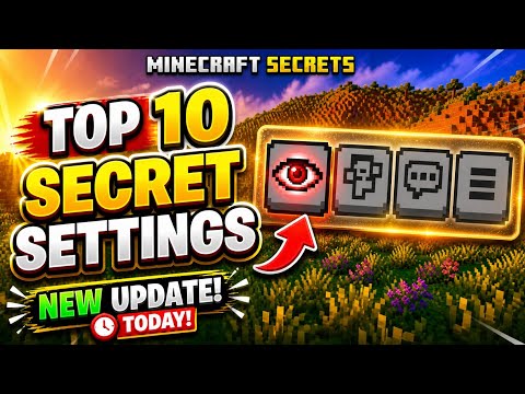 🔥 Minecraft ke 10 aise powerful settings jo aapka gameplay completely change kar denge!