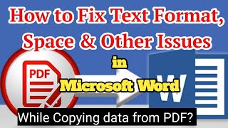How to Fix Text Format, Space & Other Issues in Word ? Mastering PDF to Word - Easy Trick 2023