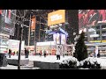 Toronto Snowfall and Evening Lights in Winter 2021