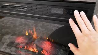 Tour of Home Decorators Highview Media Console Electric Fireplace