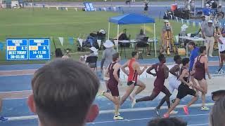 Sam Whitmarsh of Texas A&M wins the 800 meters at the 2024 SEC track meet in Gainesville - 1:45.27.