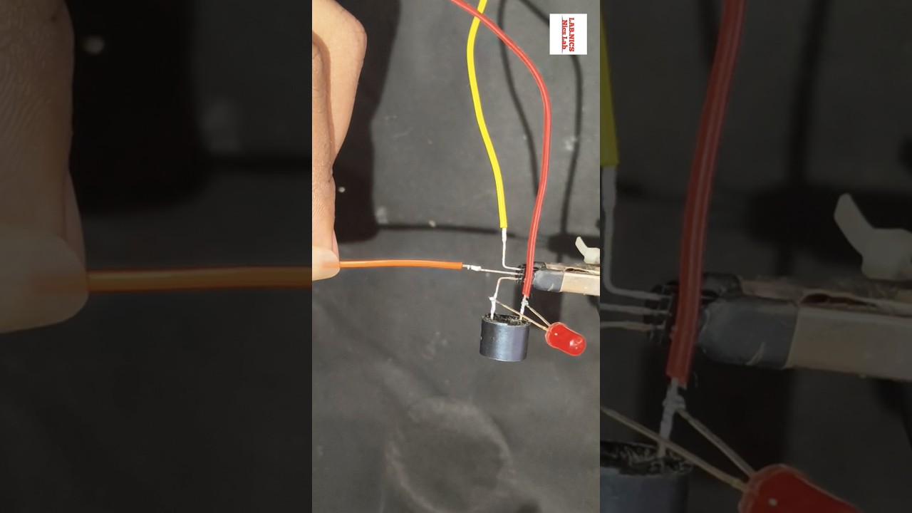 water Level alarm system using bc547 transistor