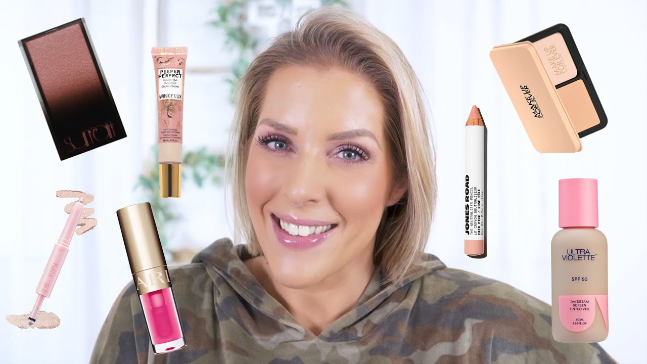 PLAYING WITH NEW MAKEUP | JONES ROAD, WINKY LUX, ULTRA VIOLETTE, MAKE UP FOR EVER