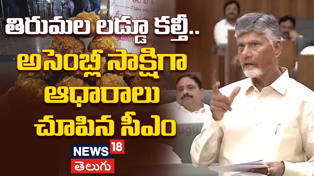 Chandrababu Full speech | తిరుమల లడ్డూ కల్తీ.. అసెంబ్లీ సాక్షిగా ఆధారాలు చూపిన సీఎం | Tirumala Laddu