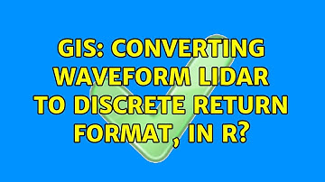 GIS: Converting waveform LiDAR to discrete return format, in R?