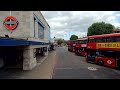 London BUS Ride 🇬🇧 Route 93 - NORTH CHEAM to PUTNEY BRIDGE via Morden, Wimbledon, Wimbledon Common 🚌