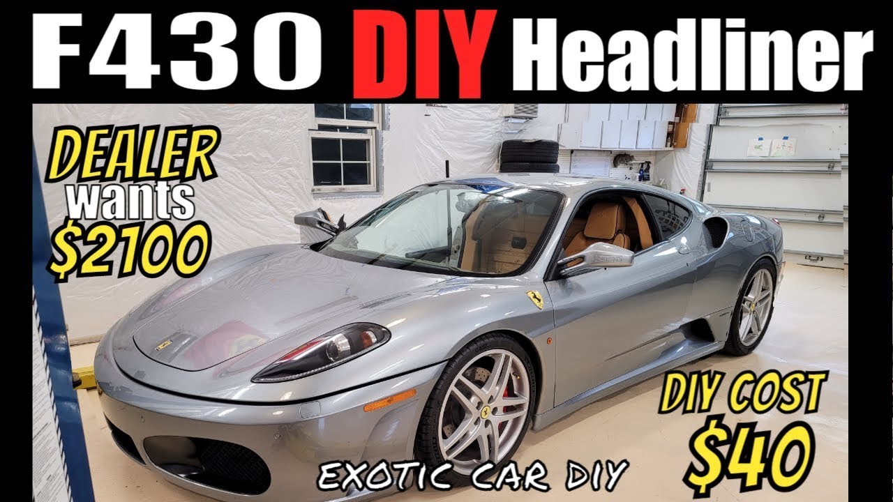 DIY F430 Headliner and interior trim removal