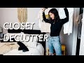 HUGE CLOSET DECLUTTER | organizing & decluttering my entire closet 👗