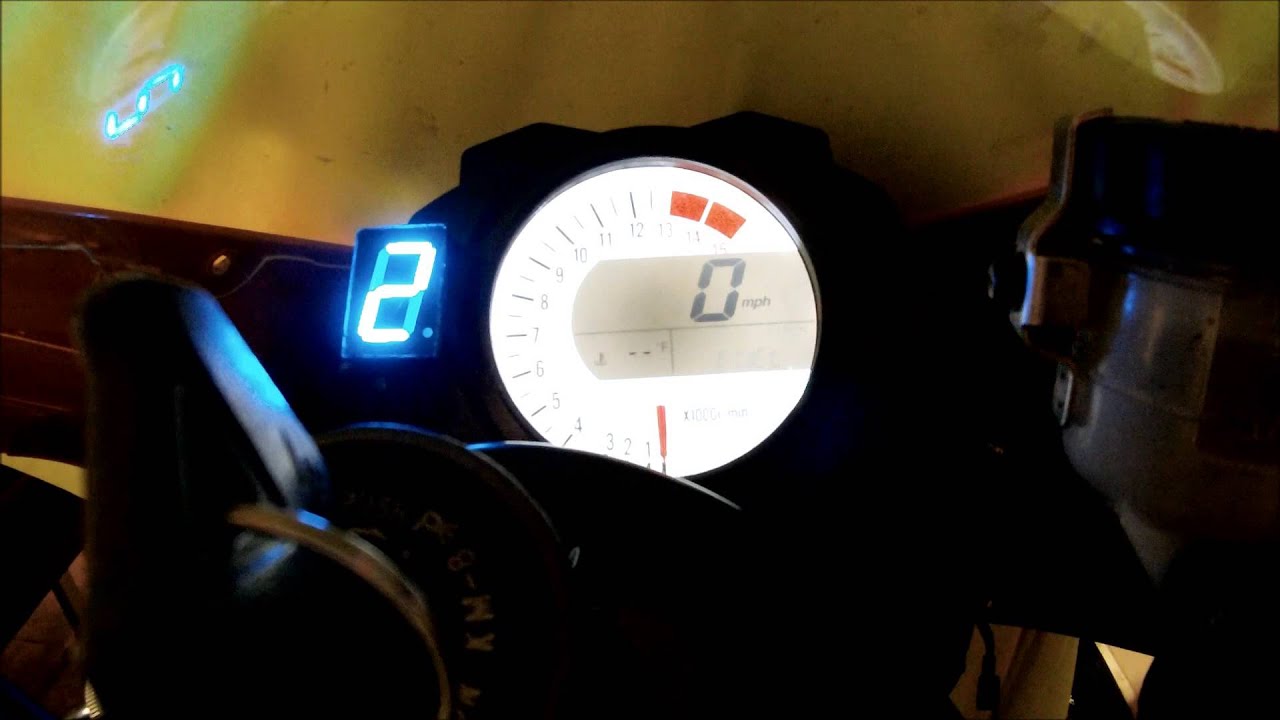 Blue Gear Indicator for 2004-2014 Kawasaki Ninja zx10R ...