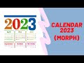 Calendar 2023 (Morph Transitions)