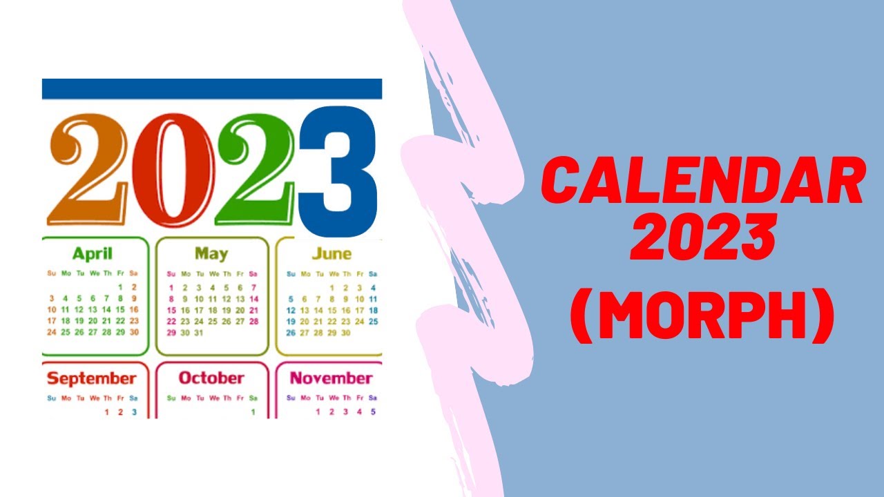 Calendar 2023 (Morph Transitions)
