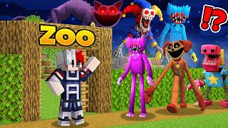 I OPENED A SCARY POPPY PLAYTIME CHARACTERS ZOO IN MINRCRAFT !!