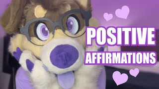 POSITIVE AFFIRMATIONS For Stress/Anxiety [Furry ASMR]