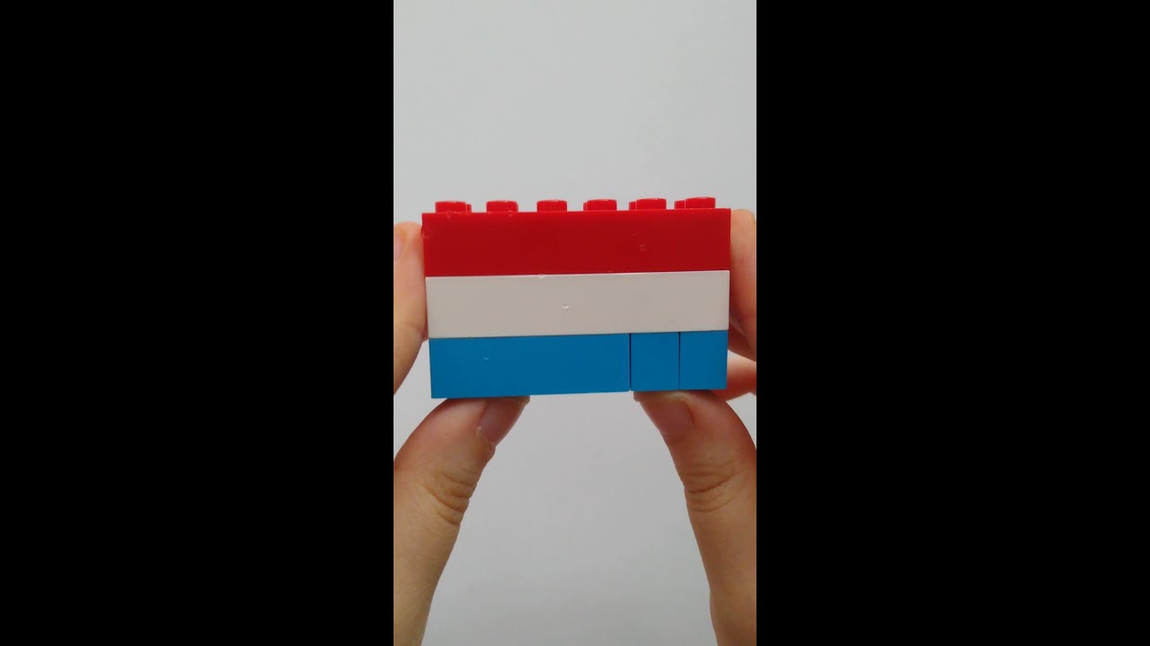 🇱🇺 Luxembourg Flag / LEGO / 10662 / Build & Rebuild / Building Instructions / How To Build / Bricks