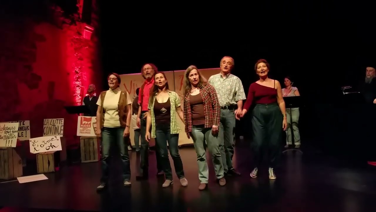 "Le Temps des Crises" (chant révolutionnaire), arrangement et direction Jean-Paul Finck.