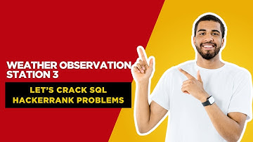 SQL - #6 Weather Observation Station 3 I HackerRank Solution |SQL HackerRank