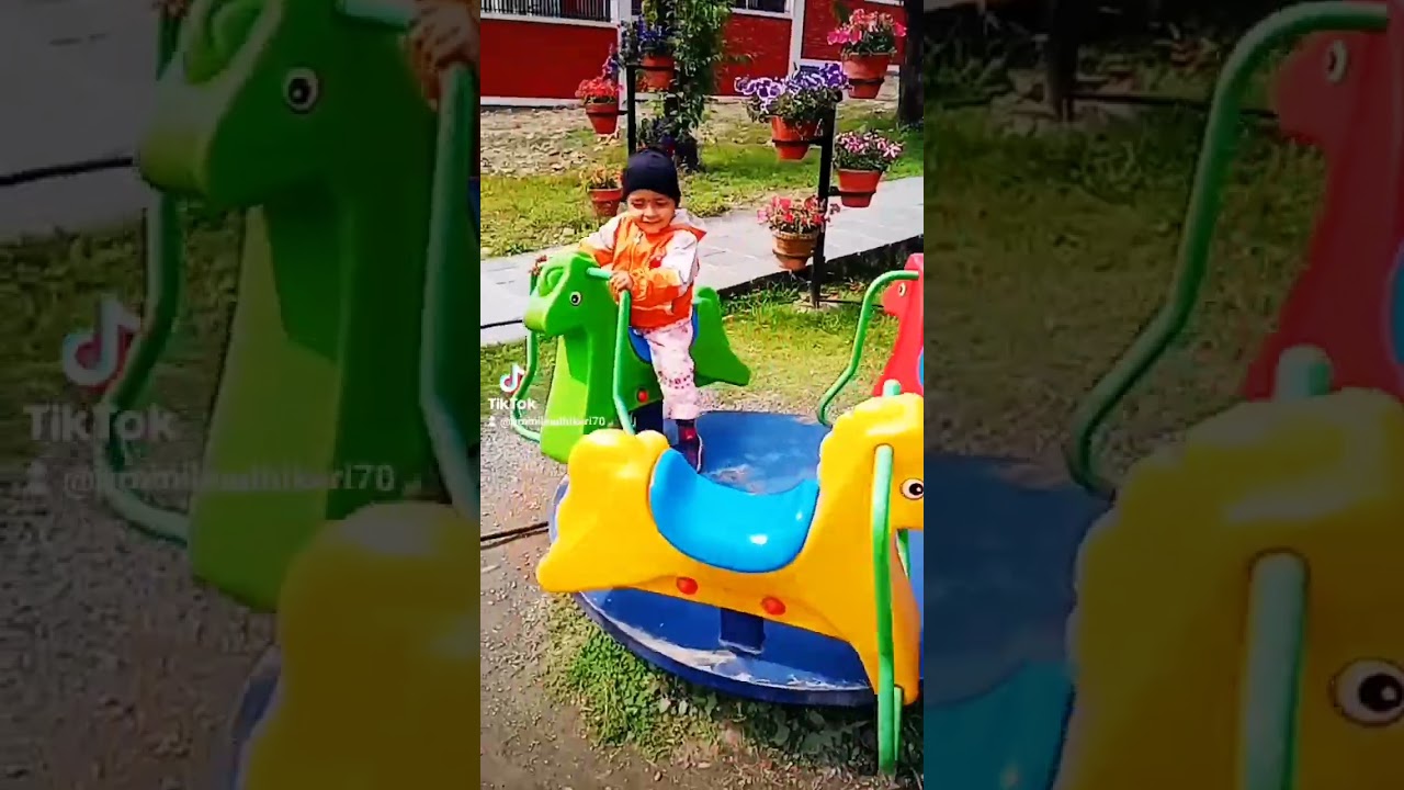 Enjoying my child in park 