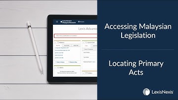 Quick Tips | Lexis Advance: Legislation Search