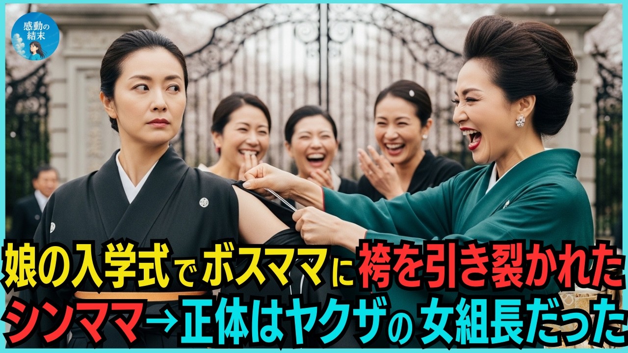 娘の入学式でボスママに袴を引き裂かれたシングルマザー。実は、ヤクザの女組長だった