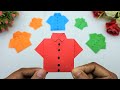 How to make paper shirt  origami t shirt  easy paper crafts step by step