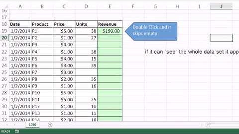 Excel Magic Trick 1060 Double Click To Copy Formulas Down Column, 5 Examples Some Empty Cells