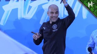 Pep Guardiola DANCES on stage as Man City celebrate winning PL title! 🕺
