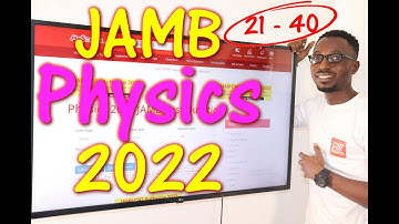 JAMB CBT Physics 2022 Past Questions 21 - 40