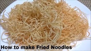 Crispy Fried Noodles-PART 1 नूडल्स कैसे फ्राई करेHow to fry Noodles نوڈلس فرنے کرنے کا طریقہ